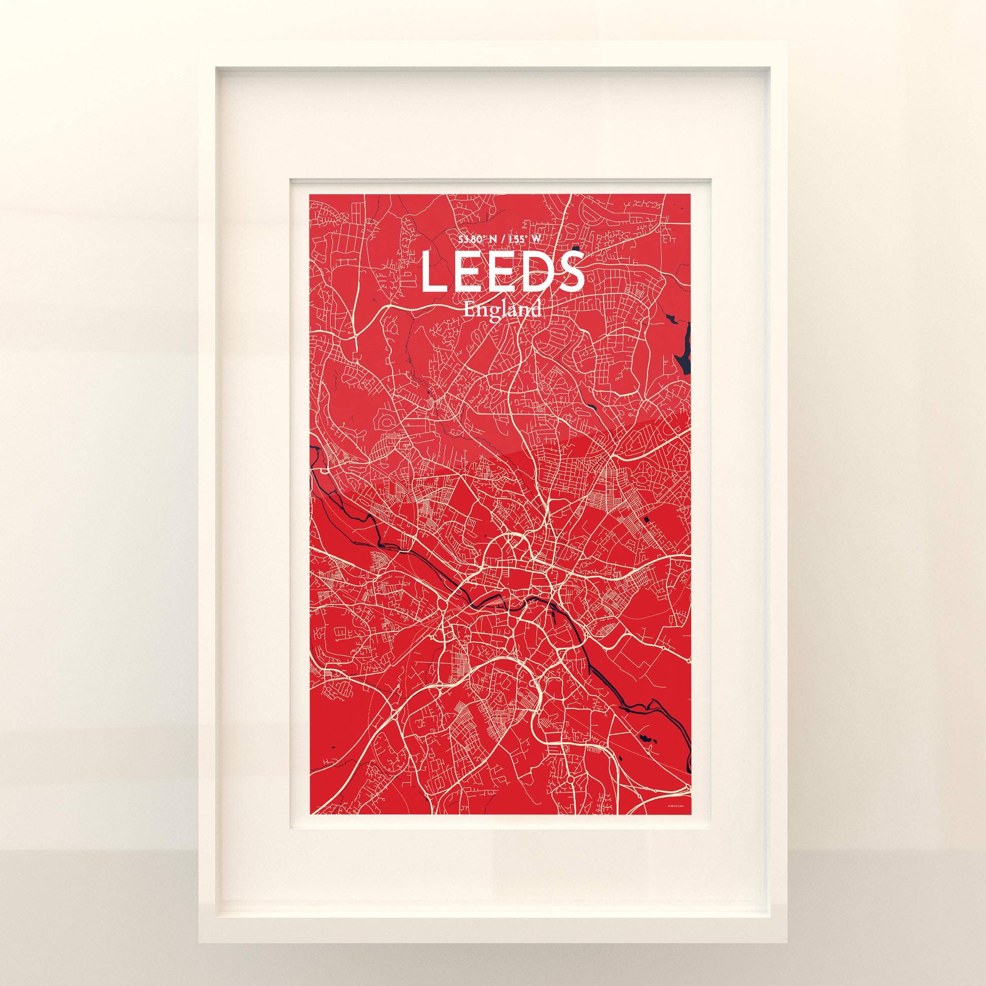 OurPoster.com – wholesale Poster – Leeds karta affisch121