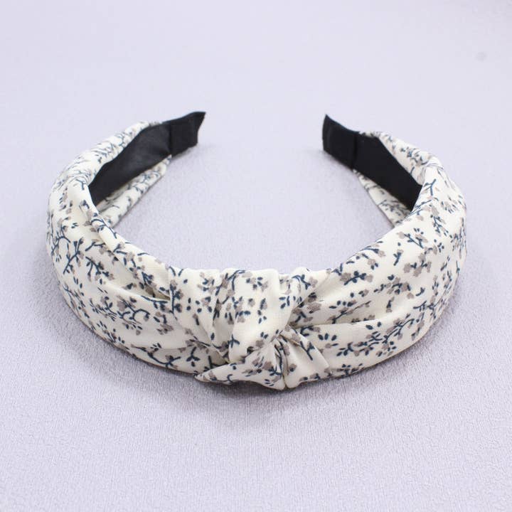 ACCITY - Wholesale Fashion Headband - Women's - SIMPLE PRINT NEW CROSS KNOT HEADBAND_CWAHA16711