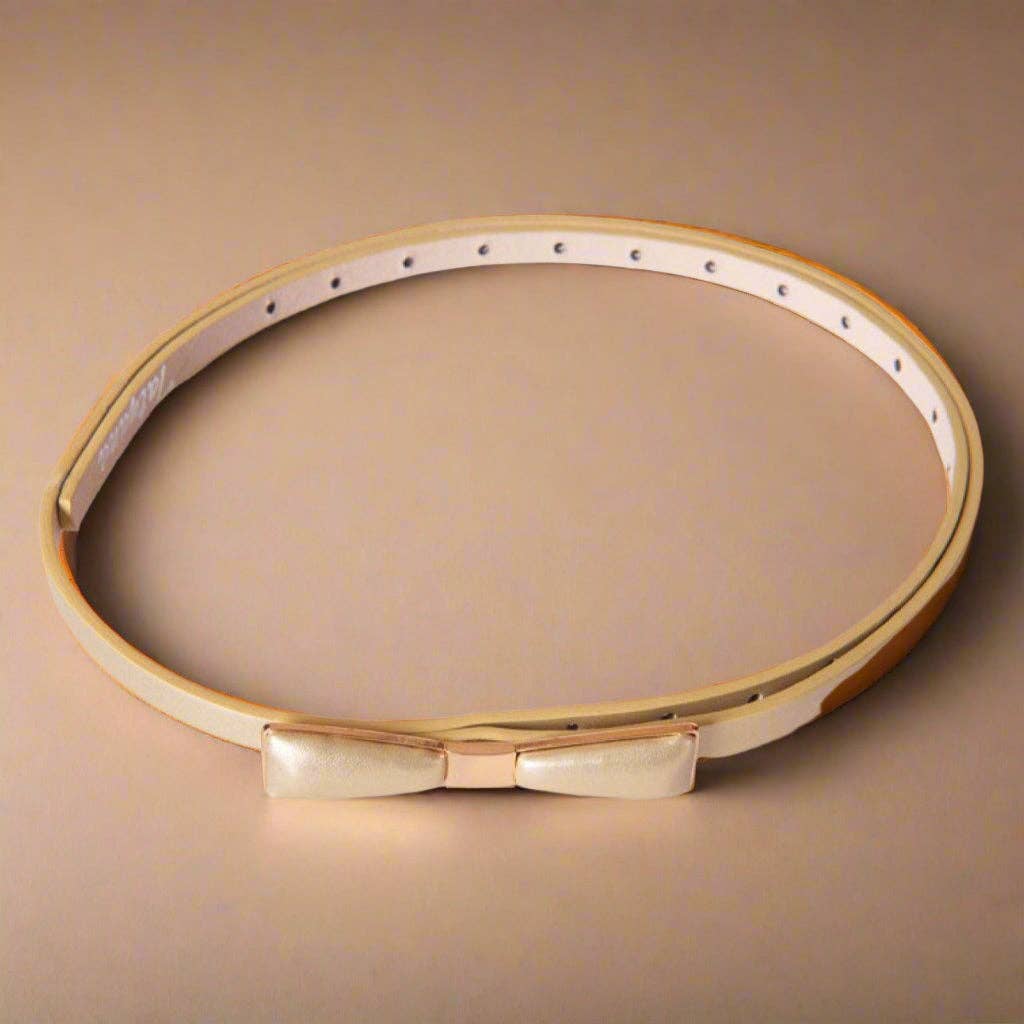 Tatyana Clothing - Wholesale Belt - Women's - Adjustable Length Retro-Inspired Metal Bow Belt3