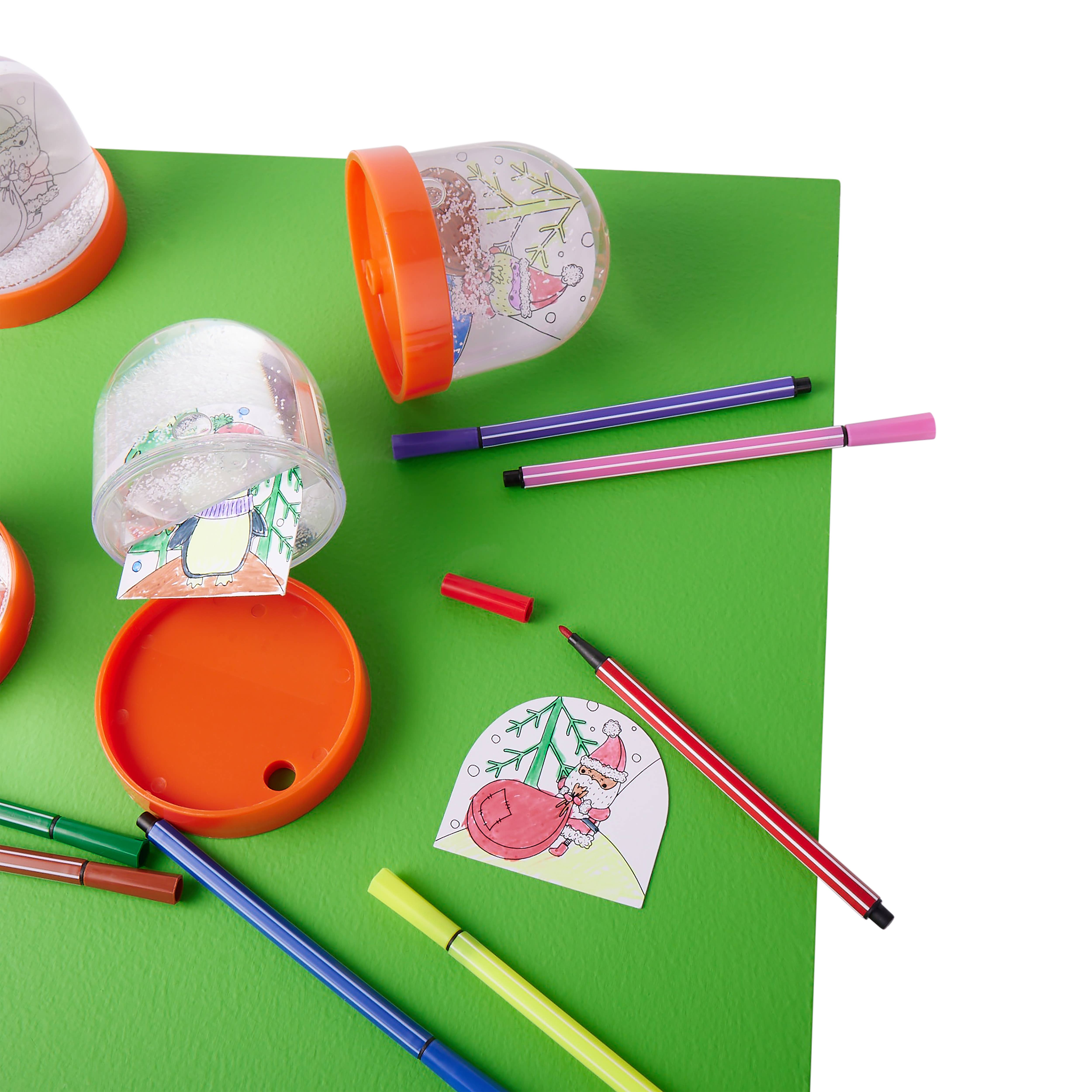 The Twiddlers - Vendita all'ingrosso Kit per lavoretti fai da te - Bambini - Kit Fai da Te Palle di Neve di Natale4