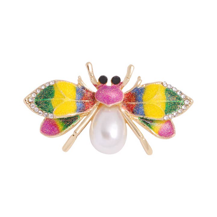Tourtiwi - Wholesale Brooch - Cute Bee Series Brooch, Nature Inspired Insect Pin3