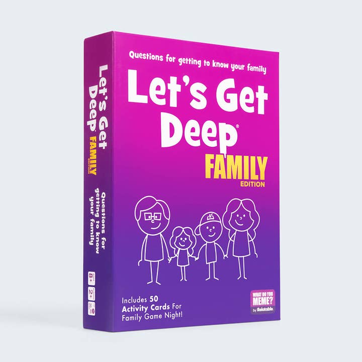 Let's Get Deep® Family Edition - Family Conversation Cards for wholesale by What Do You Meme