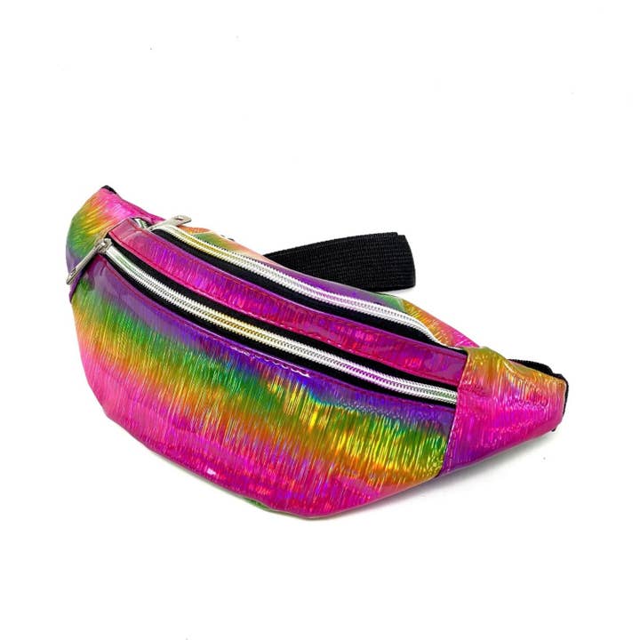 ZKY Wholesale - Wholesale Belt Bag - Women's - Rainbow Glitter Fanny Pack, Waist Bag1
