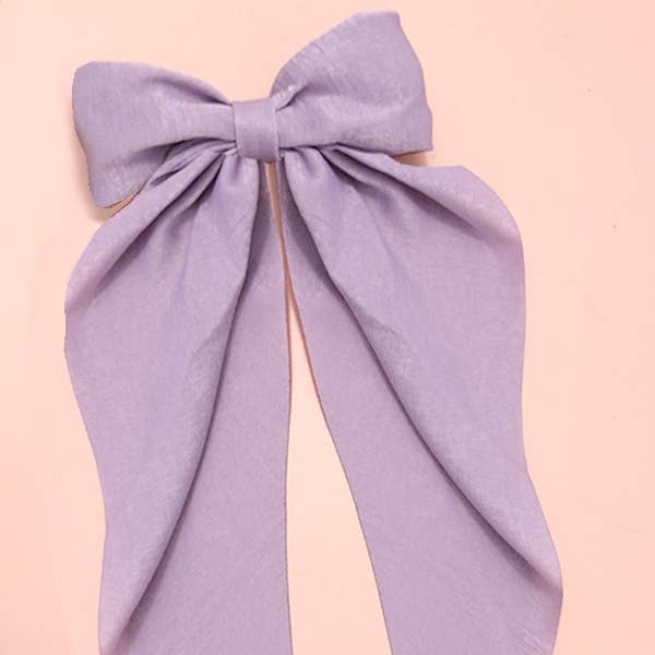 JOSSLYN by wall to wall - Wholesale Hair Clip - Women's - ORGANZA SHEER BOW RIBBON HAIR CLIPS | 40H754
