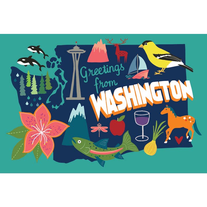 Julene Ewert - Wholesale Postcard - Washington State Postcard