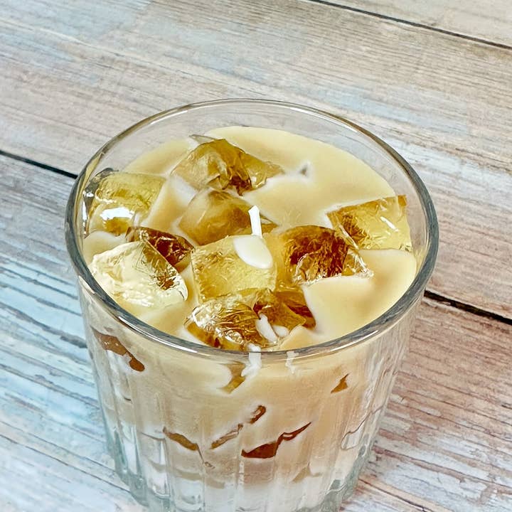 Carol Cao – wholesale Prydnadsljus – Grön mocka kaffe ljus - soja ljus - kaffe latte ljus7