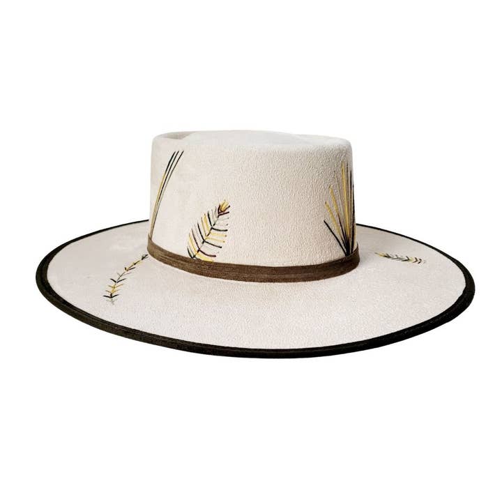 REESE Women's Telescope Crown Green and Beige Hat for wholesale on Faire