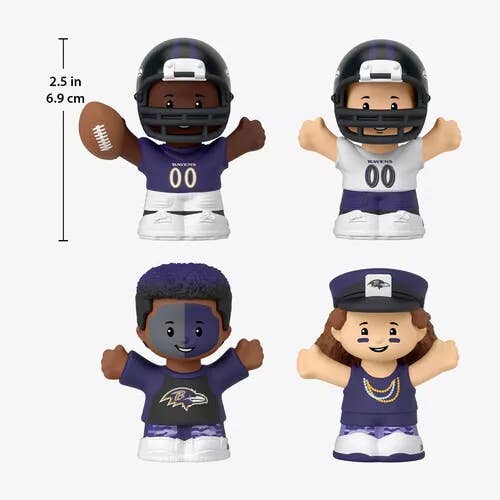 Boujie Bargains - Vendita all'ingrosso Set di giocattoli - Bambini - Fisher-Price Little People Collector Baltimore Ravens