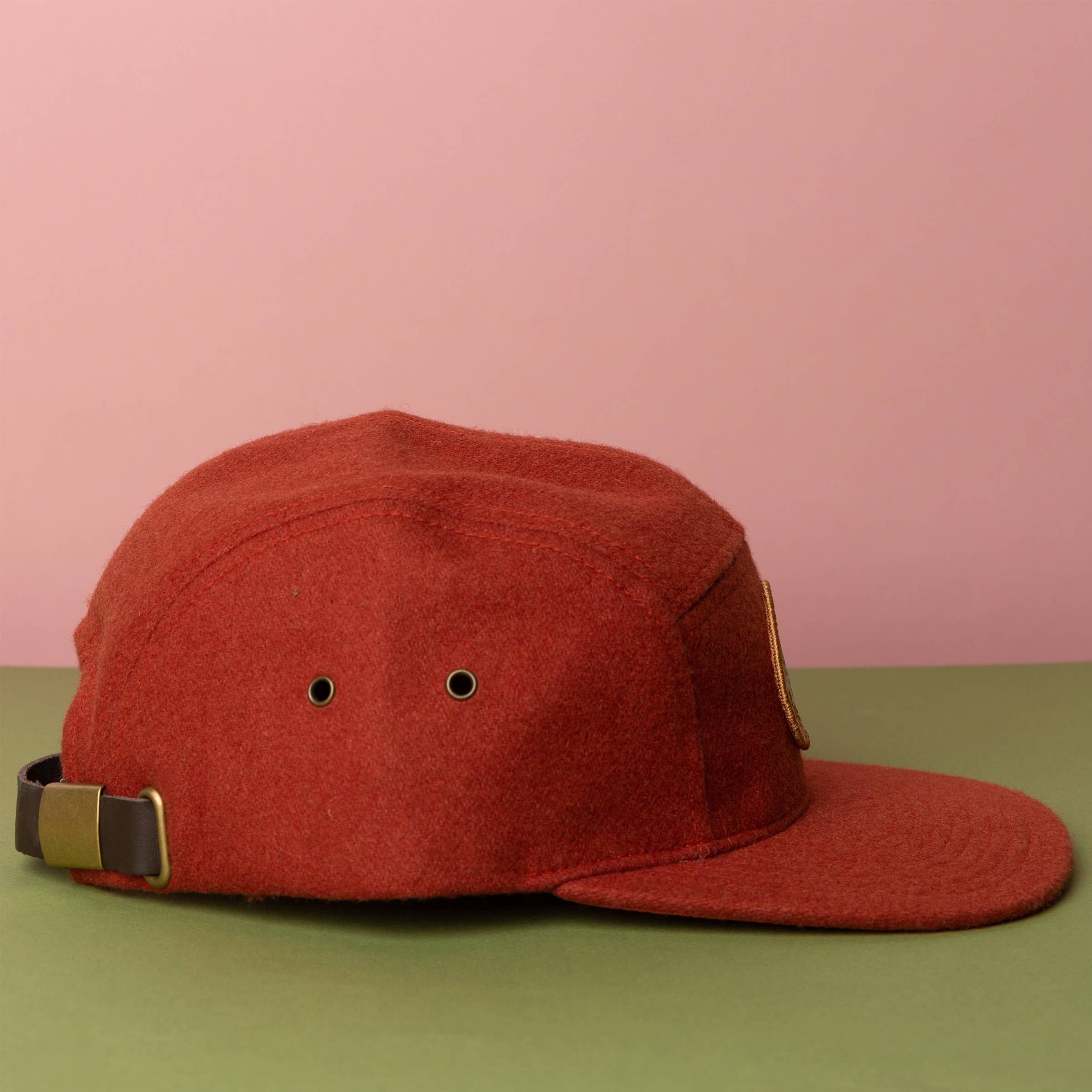 Tender Loving Empire - Wholesale Flat Brim Cap - Unisex - Grow Wildflowers Hat (Wool - Rust)3