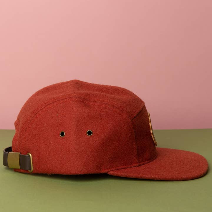 Tender Loving Empire - Wholesale Flat Brim Cap - Unisex - Grow Wildflowers Hat (Wool - Rust)3