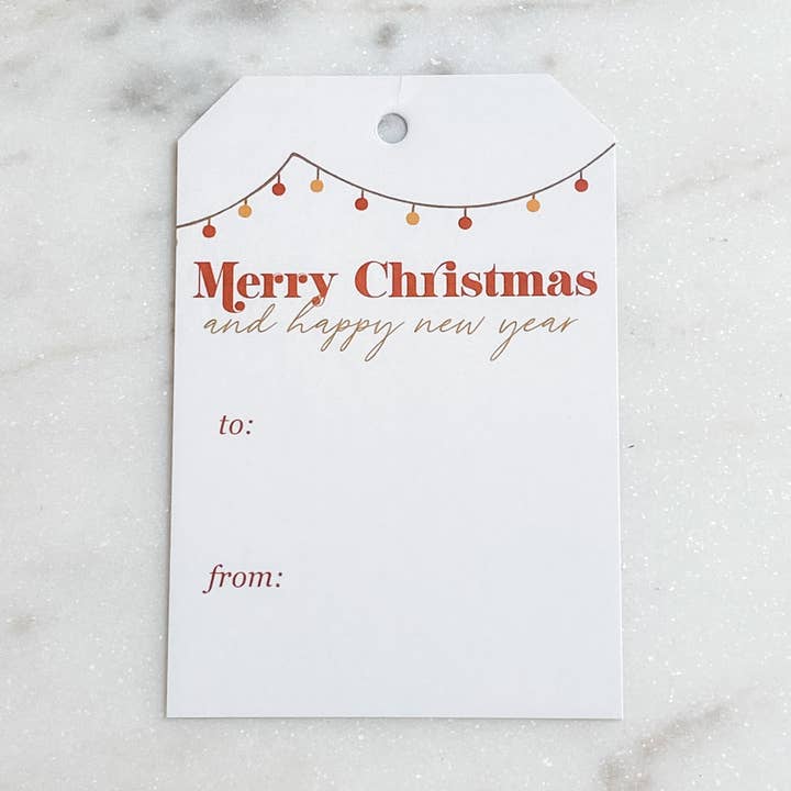 Étiquette cadeau Festive Guirland pour la vente par Emily Anne Designs LLC