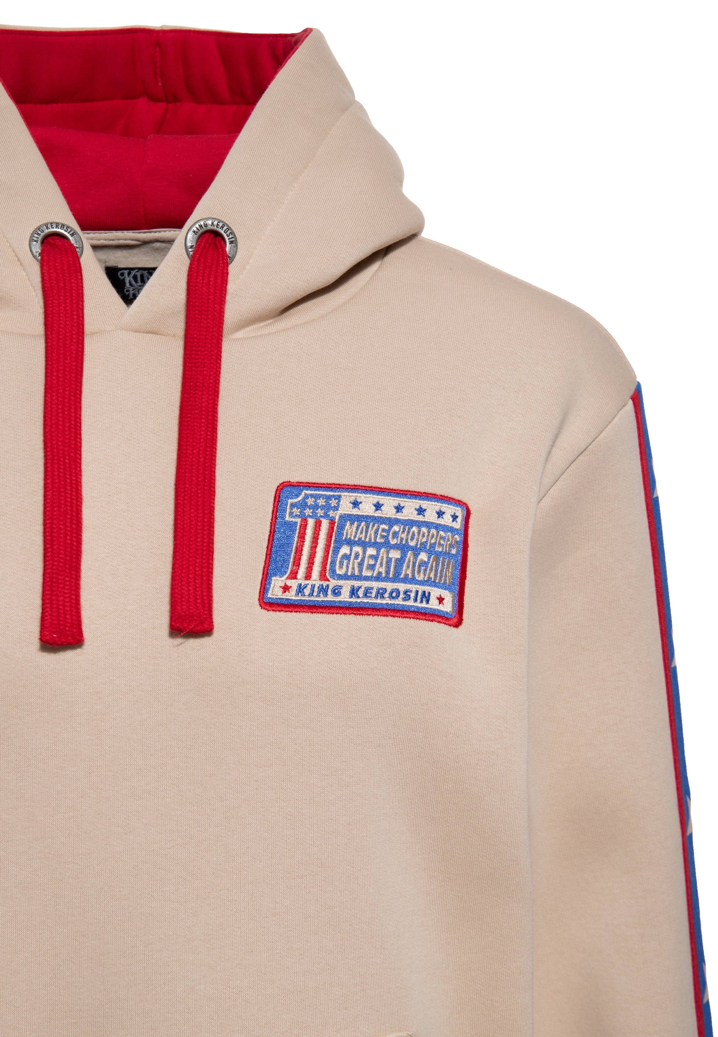 beige Hoodie "Make Choppers Great Again" for wholesale on Faire3