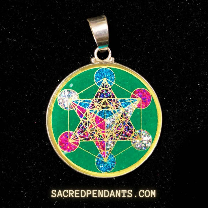 Sacred Pendants - Wholesale Individual Charm/Pendant - Metatron’s Cube -Sacred Geometry Gemstone Pendant10