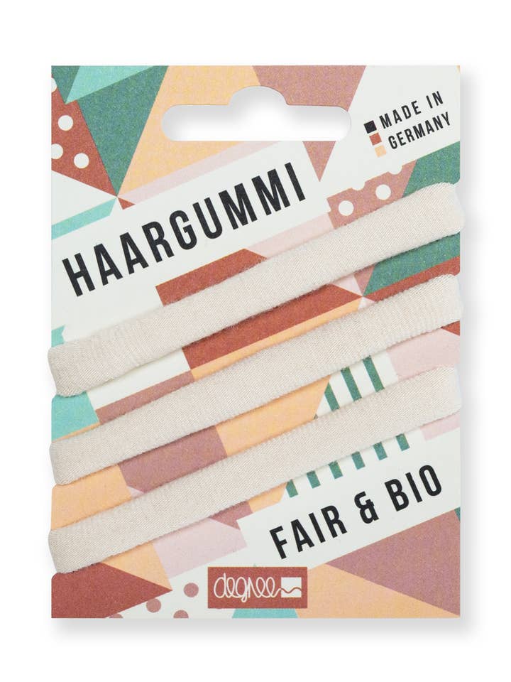 Elastico Fairhair ecru in cotone biologico per la vendita all'ingrosso da parte di Fairhair