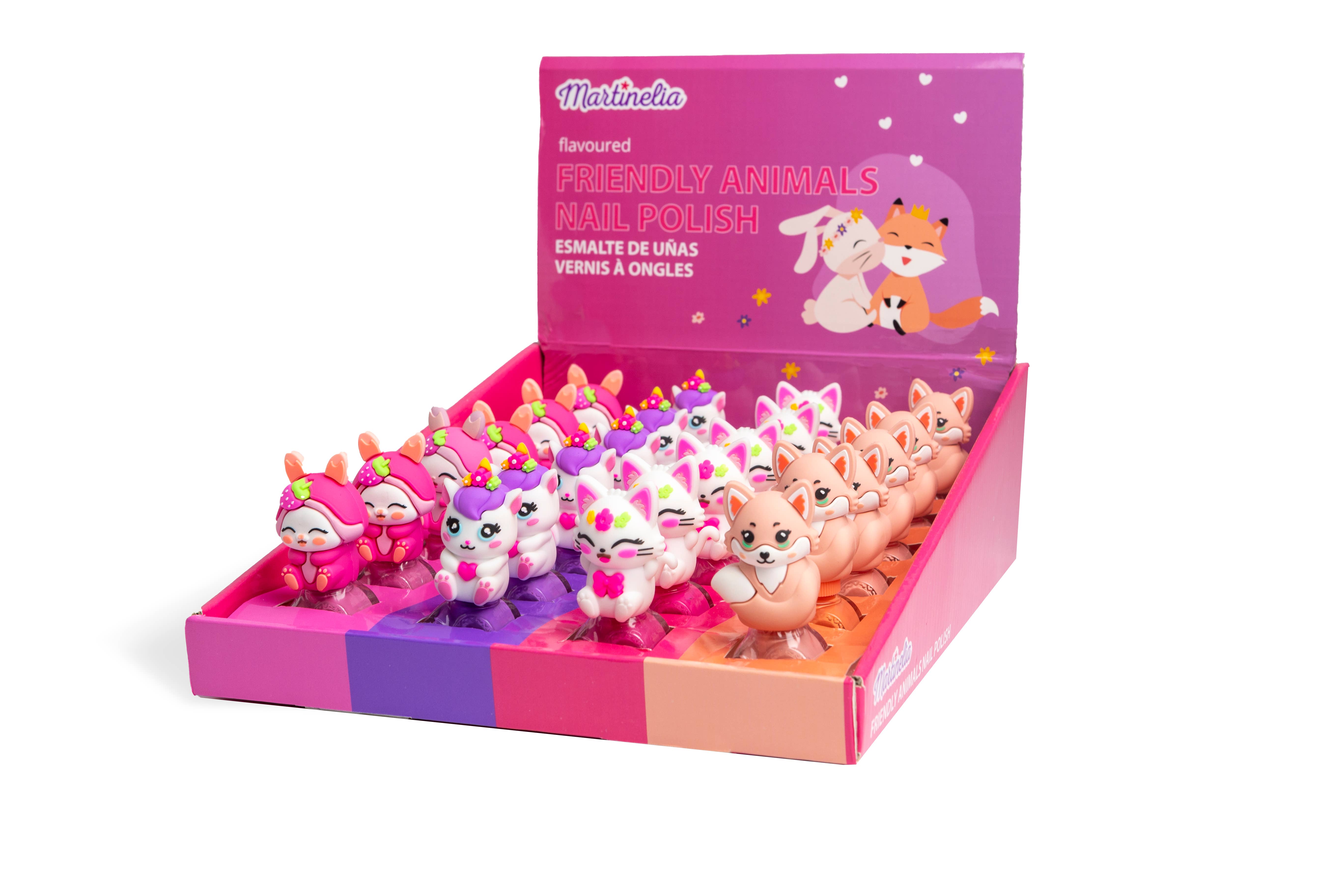 Aquarius Cosmetic SLU - Wholesale Kids Makeup - Kids - MARTINELIA FRIENDLY ANIMALS NAIL POLISH2