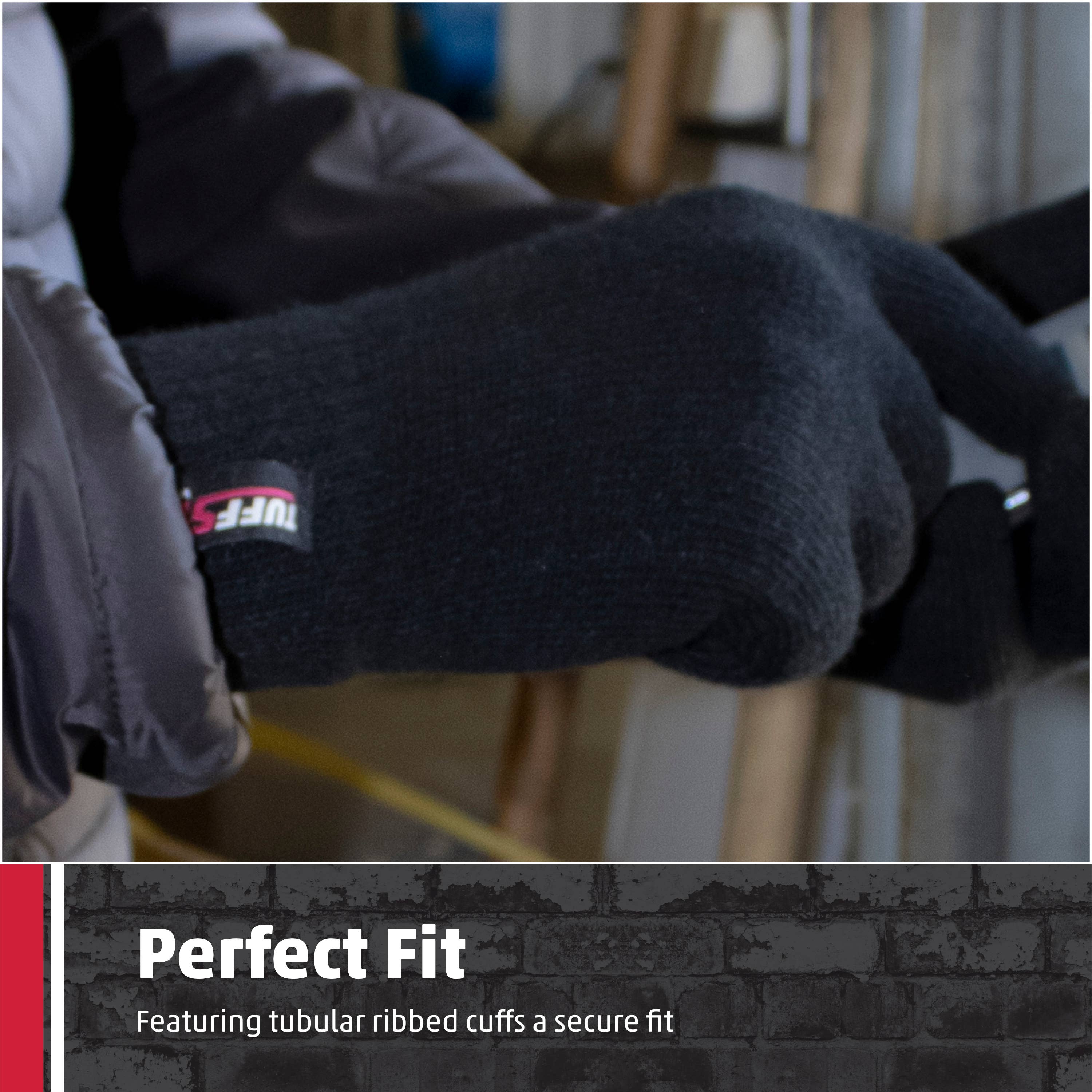 TuffStuff Black Touch Screen Gloves, One Size, Thermal for wholesale on Faire3