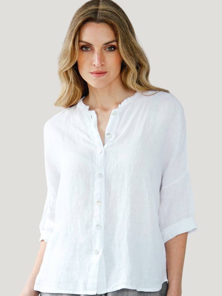 Dores Linen Blouse for wholesale by Zenara Woman