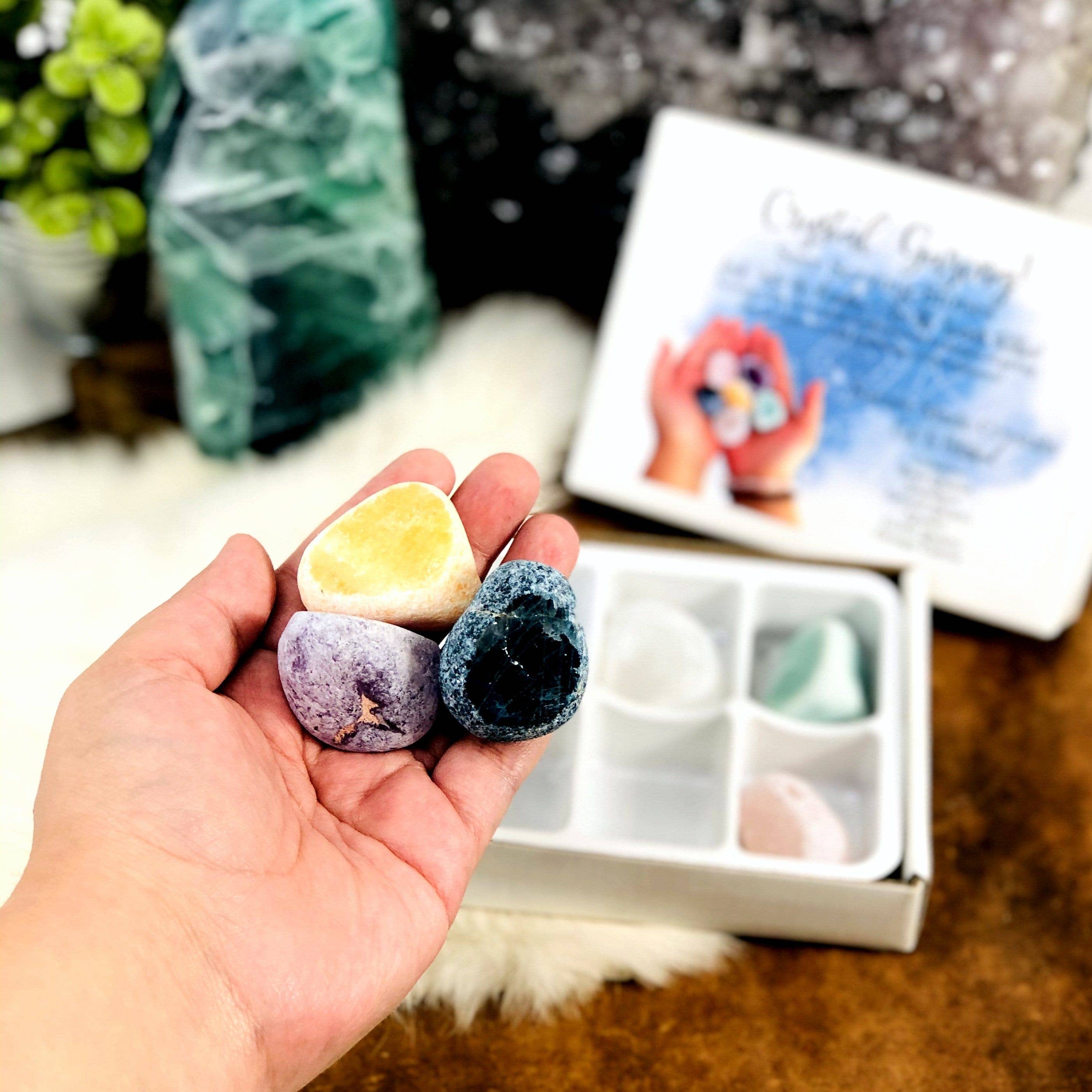 Rock Paradise - Wholesale Spiritual Stone/Crystal - Seer Stone Set Crystal Gazing Scrying - Set of 64