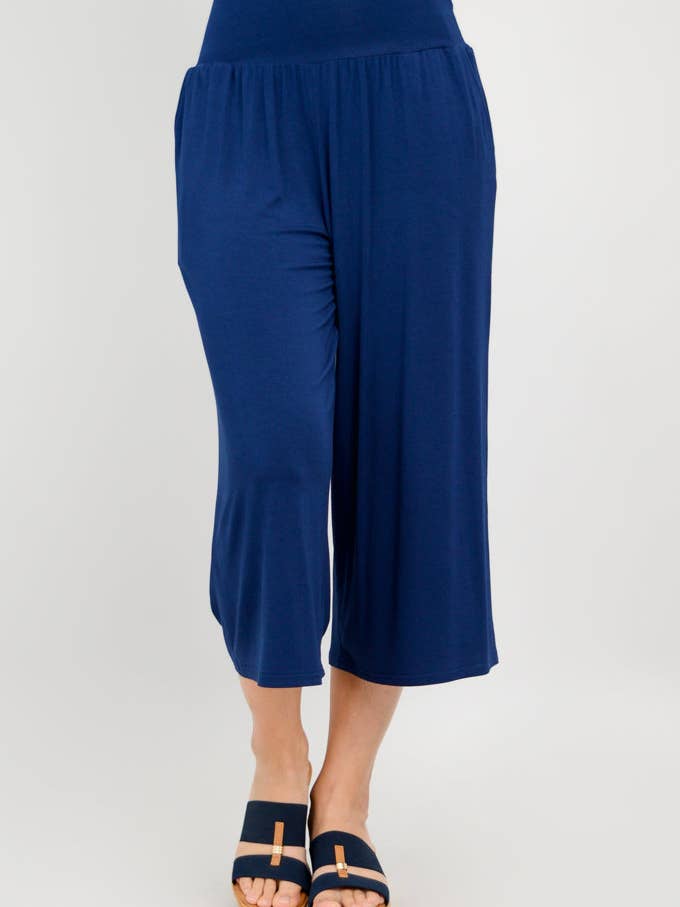 Capri Gaylene, Indigo, Bambou pour la vente par Blue Sky Clothing Co LLC