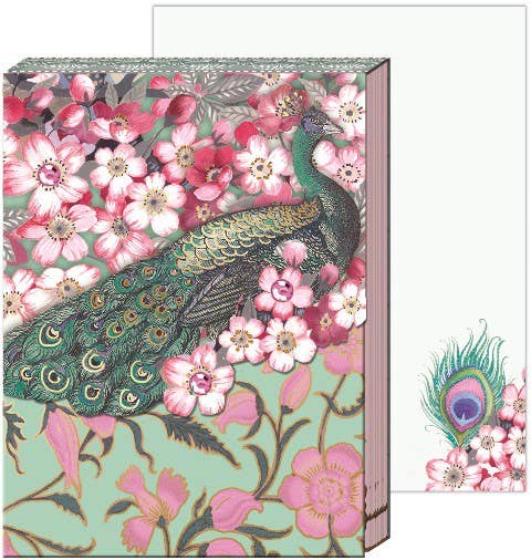 Purchased product: Magnetic pocket notebook - Cherry Blossom Peacock