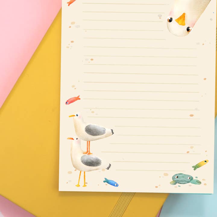 Seaguls A6 Notizblock für den Großhandel von aPenas Illustrator