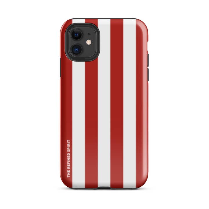Red Stripes - Hårdt etui til iPhone® for engroshandel hos The Refined Spirit
