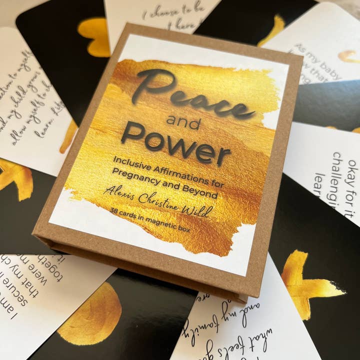 Peace and Power Inclusive Pregnancy Affirmation Cards for wholesale by More Joy Better Life