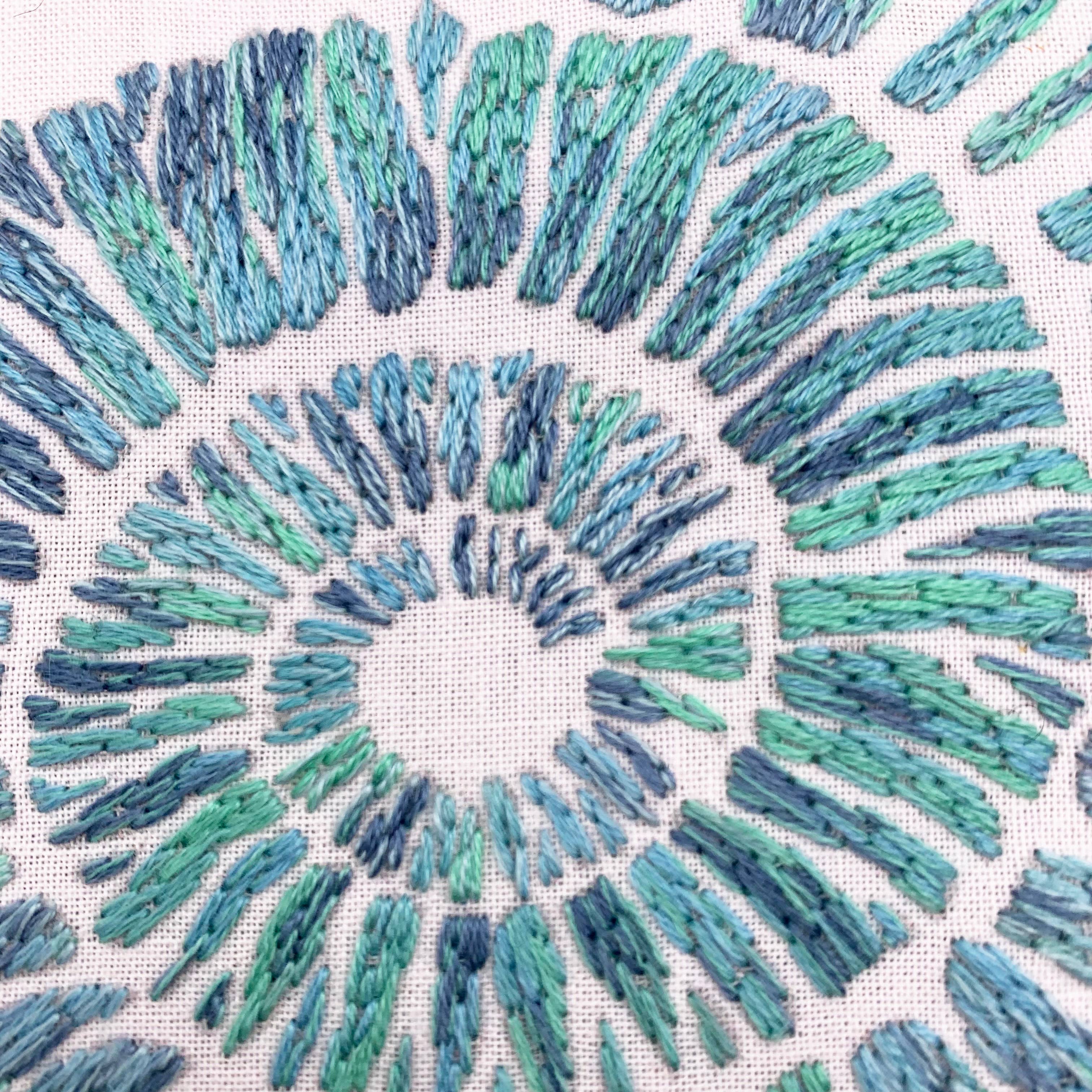 Cinnamon Stitching - Wholesale Craft Sewing Kit - Ammonite Embroidery Kit2