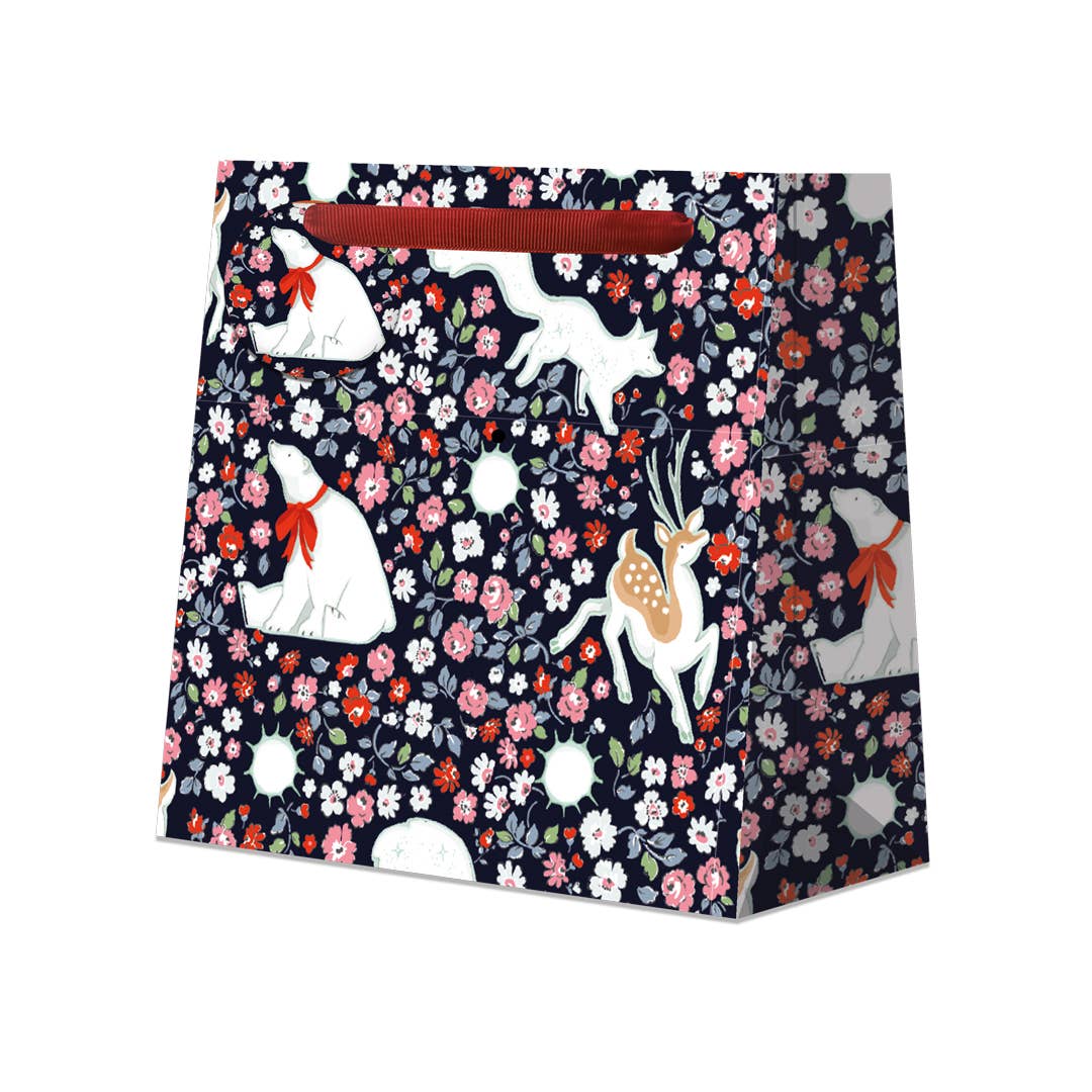 Penny Kennedy Ltd – wholesale Gift bag – Cath Kidston Christmas Gift Bag Reindeer Bear Stars Small1
