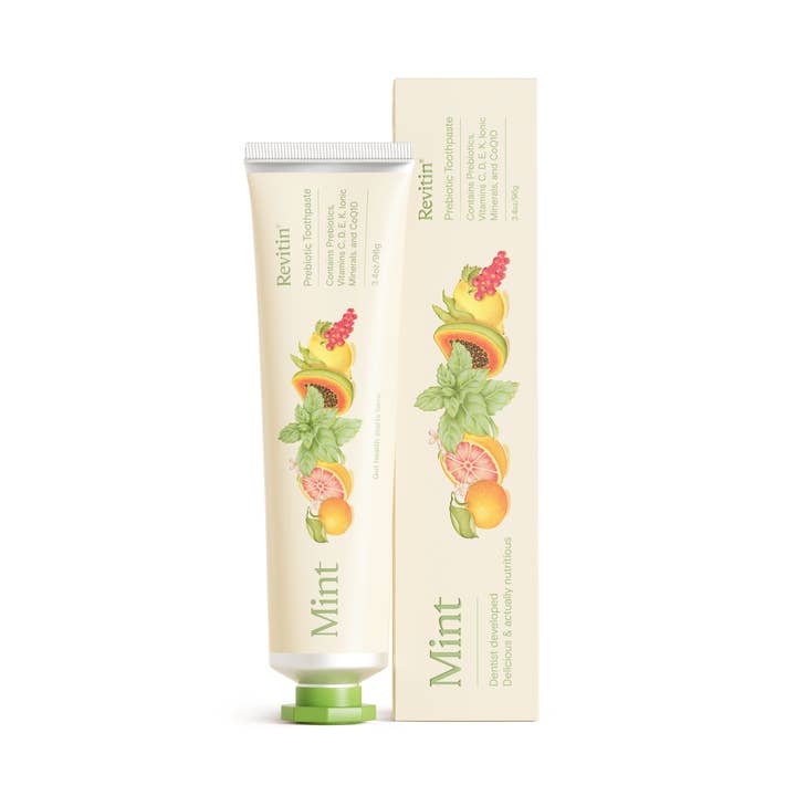 Revitin Toothpaste | Fluoride-Free Prebiotic Mint Tooth Gel for wholesale by Health Life NY