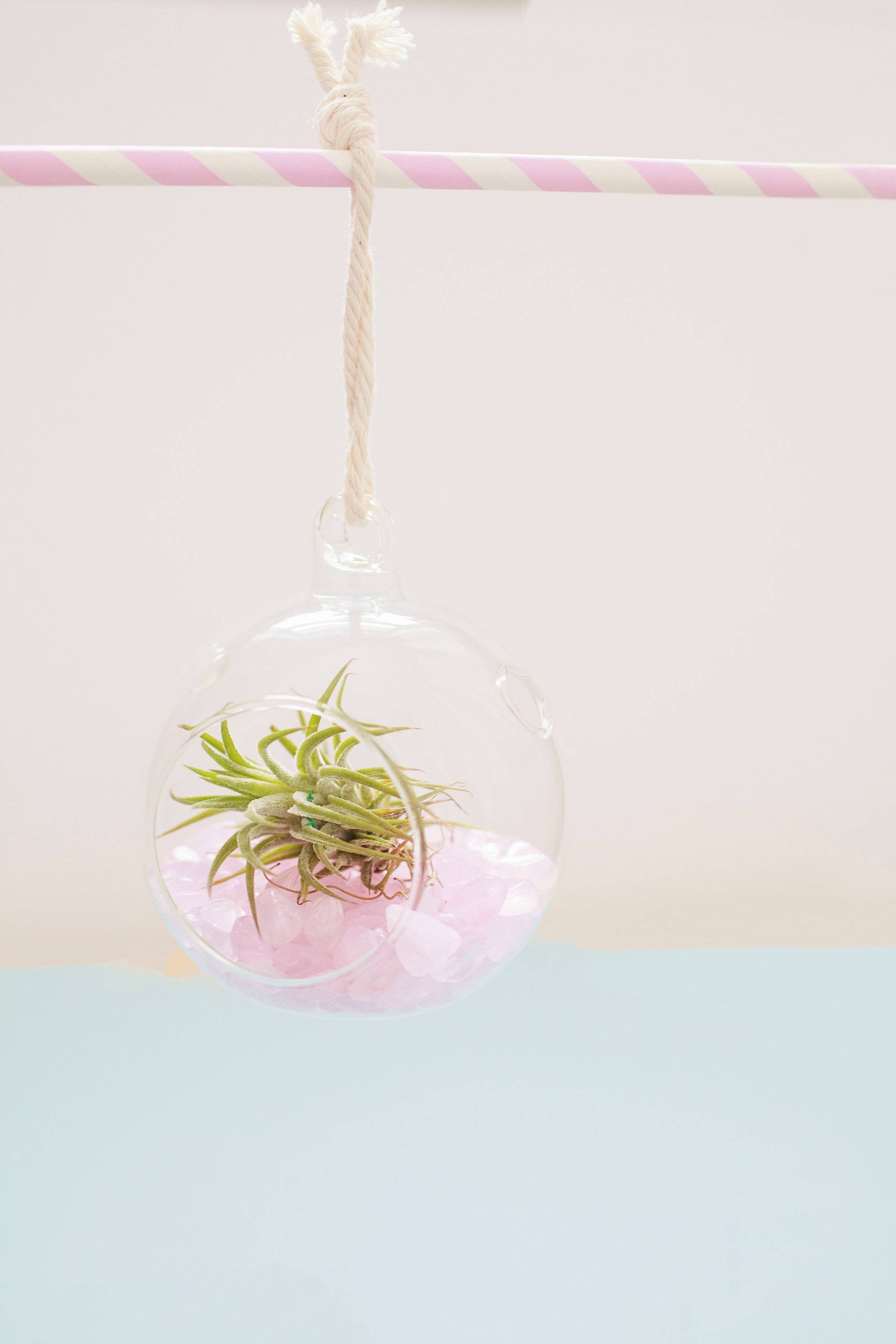 The Simply Crafty Shop - Wholesale Terrarium - Mini Orb Air Plant Terrarium Kit - Semi-Precious Stone38