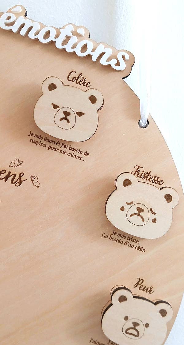 Playwood&Cie - Vente Jouet en bois – enfant - Cercle Éducatif En Bois | Mes Émotions2