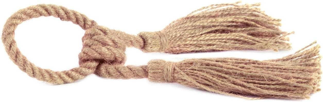 Fennco Styles - Wholesale Napkin Ring - Jute Tassel Napkin Ring 1