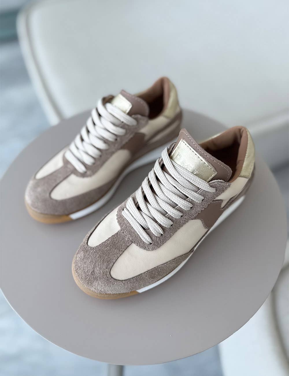 PMK SHOES - Wholesale Sneakers - Dames - Poema - Mink - Sneakers van Koeienleer - Op Bestelling Gemaakt2