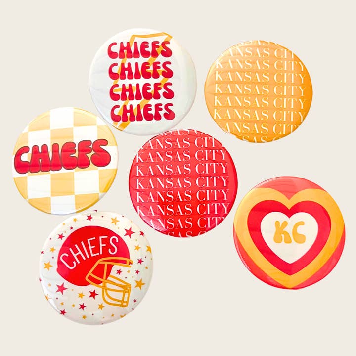 Bouton Chiefs Game Day pour la vente par EllaKayButtons