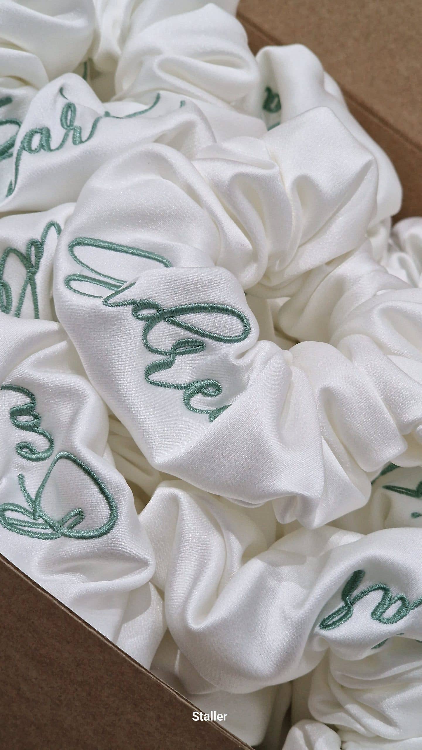 Staller - Wholesale Hair Clip - Women's - Custom Satin Scrunchies4