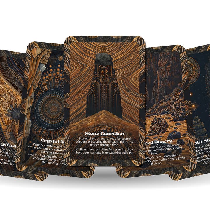 Ibiza Tarot USA - Wholesale Tarot Cards - Stone Memory Ancestral Earth Oracle Deck – 22 Cards7