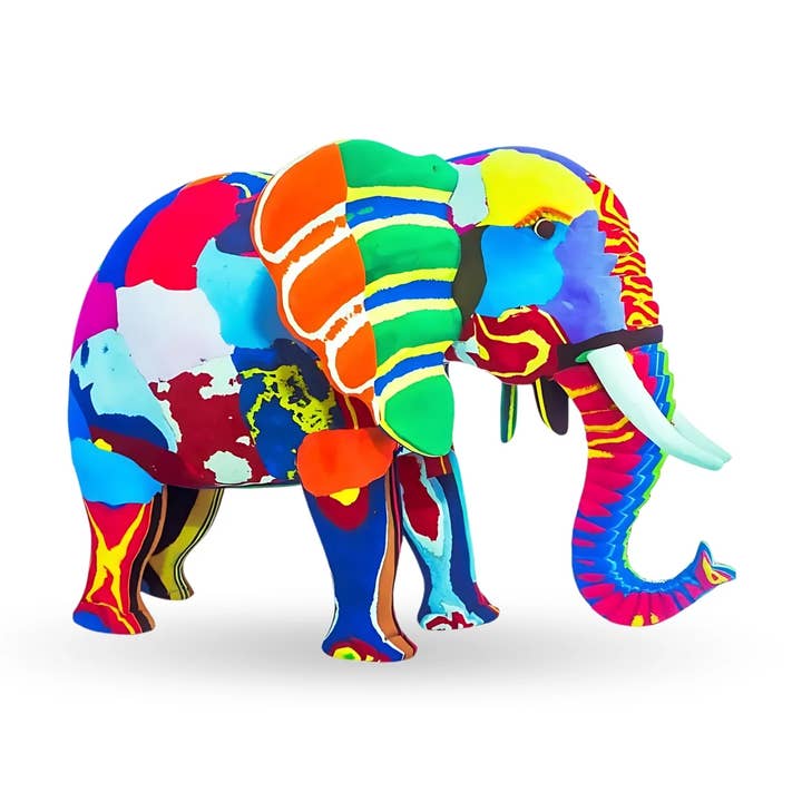 Kenyan Heritage Elephant Flip Flop Sculpture for wholesale by Ocean Sole