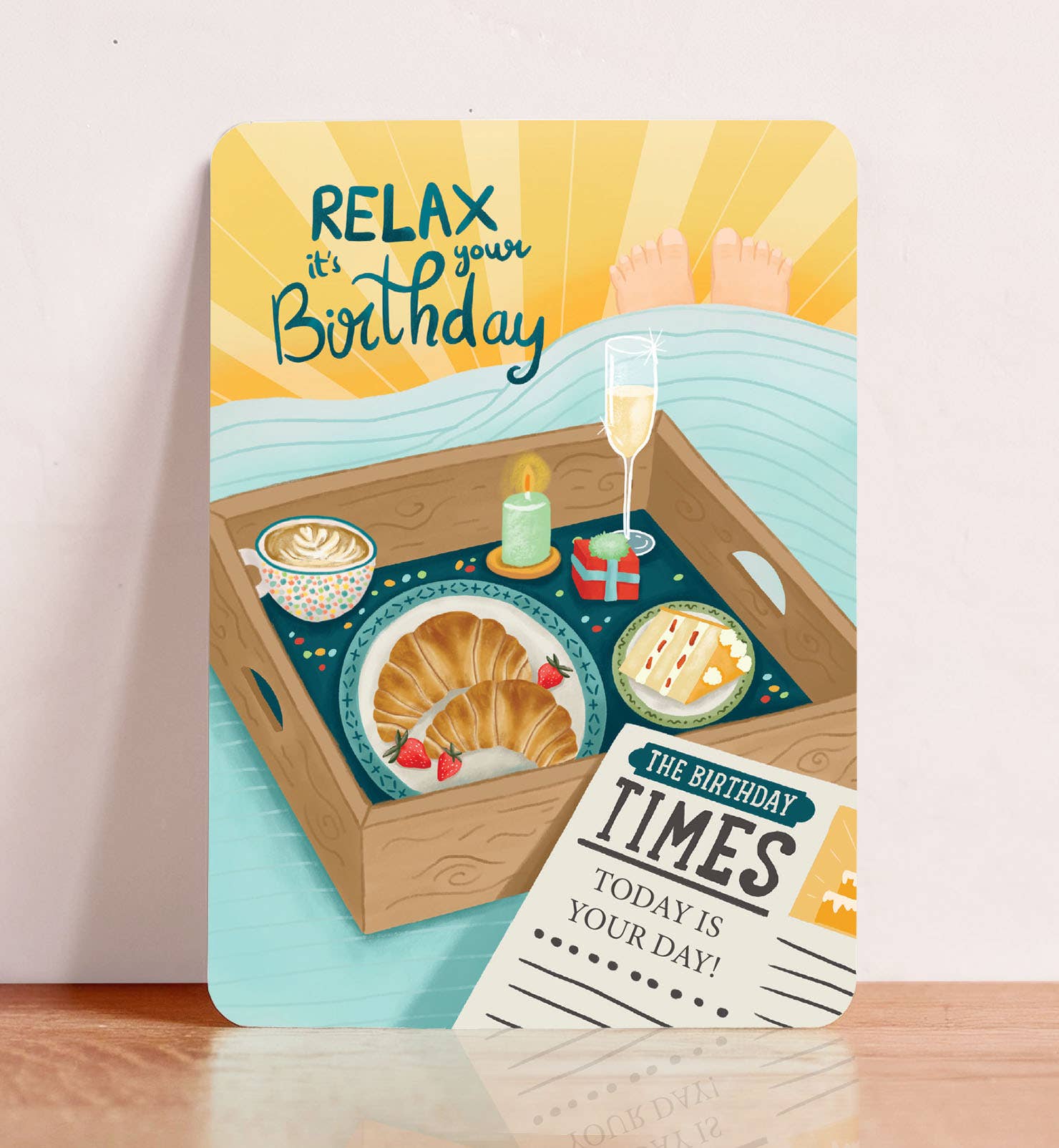 Aniet Illustration - Wholesale Birthday Card - Birthday card congratulations man relax postcard