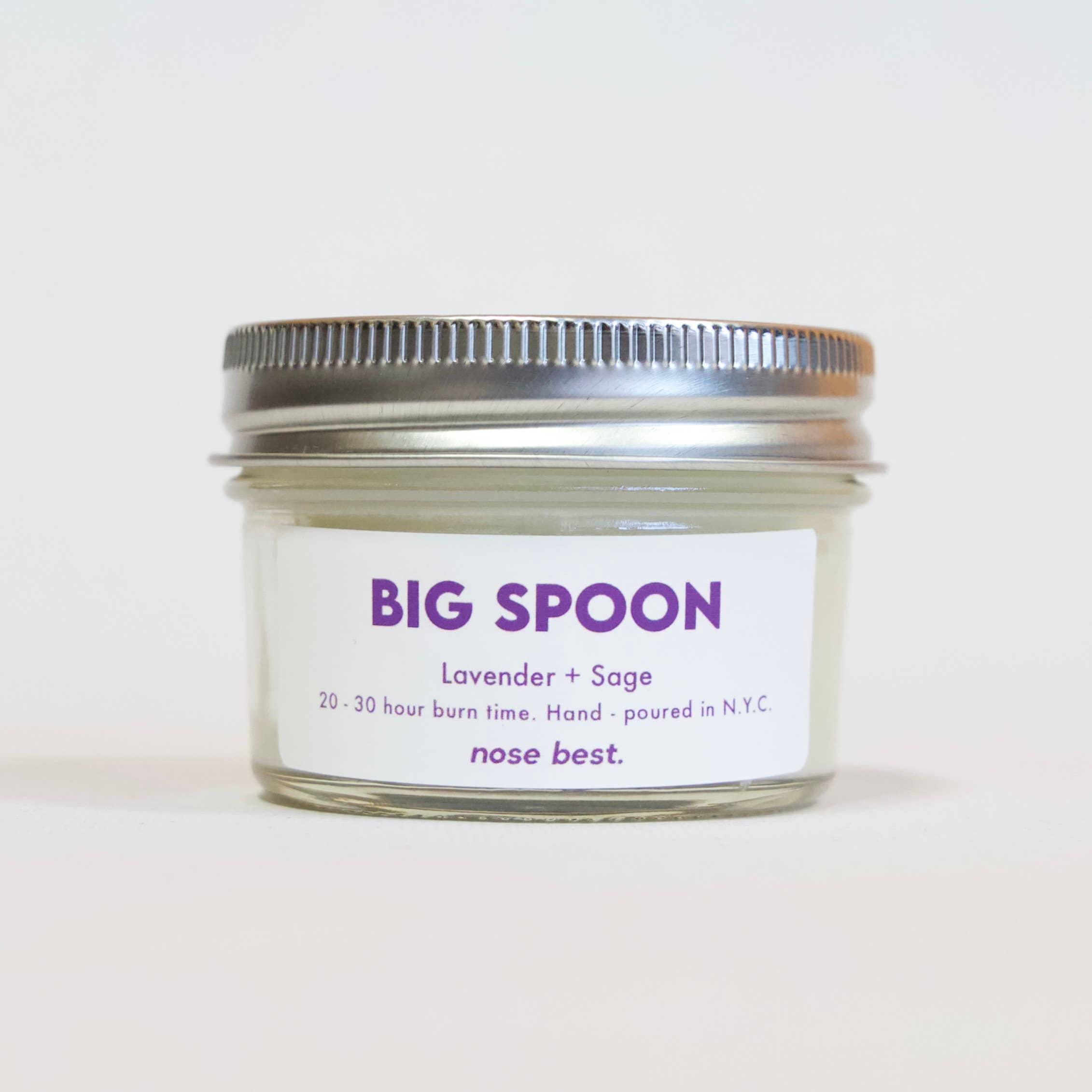 Nose Best Candles - Wholesale Jar/Filled Candle - Big Spoon - Lavender & Sage Soy Candle6