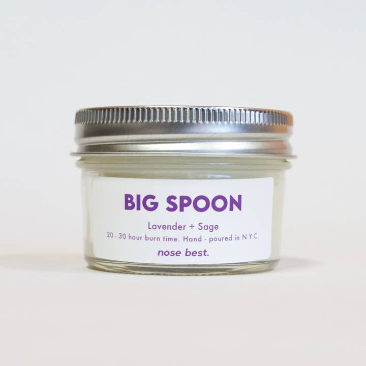 Nose Best Candles - Wholesale Jar/Filled Candle - Big Spoon - Lavender & Sage Soy Candle6