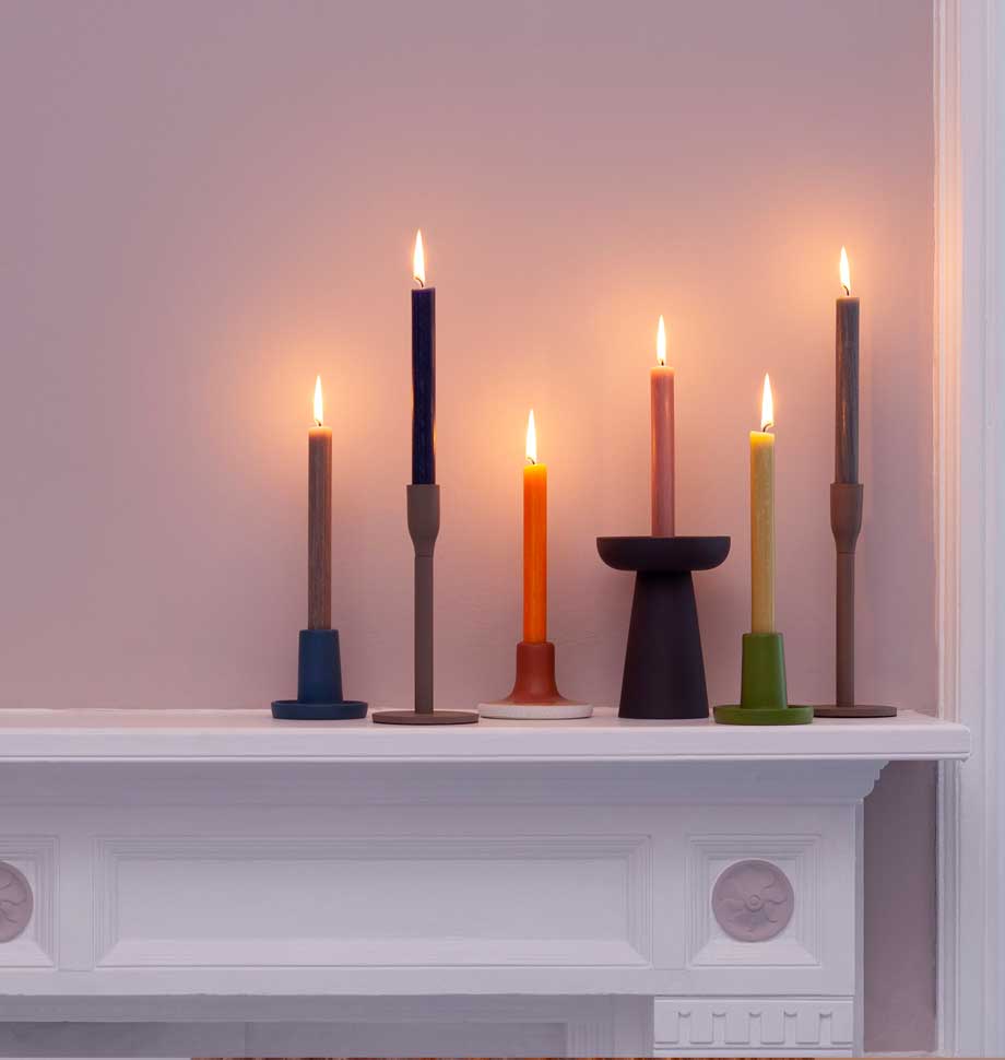 Shearer Candles - Wholesale Tapered Candle/Candlestick - Olive 8 inch Dinner Candles x 202