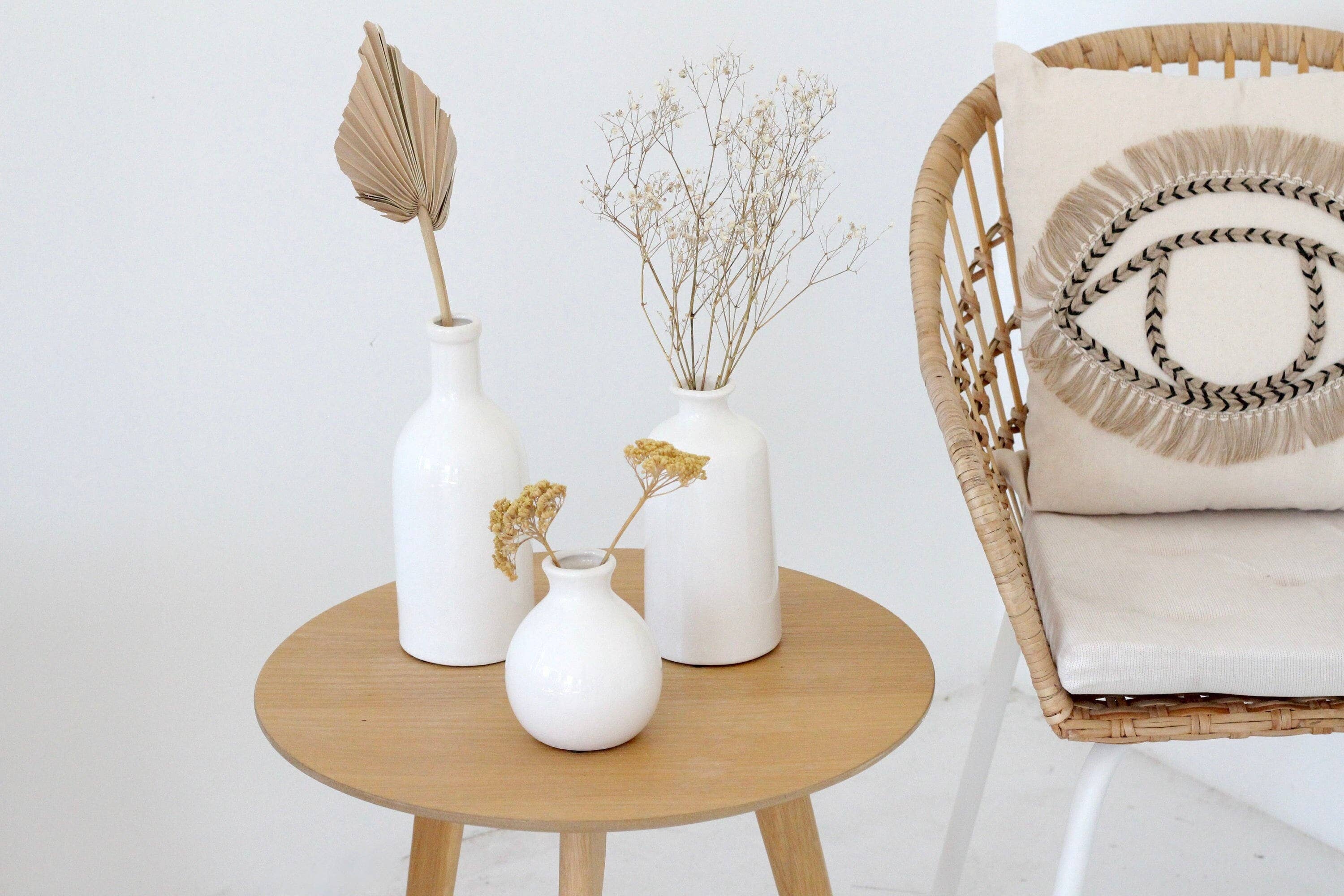 Sprout & About - Wholesale Vase - Farmhouse White Bud Vases for Dried and Fresh Flowers5