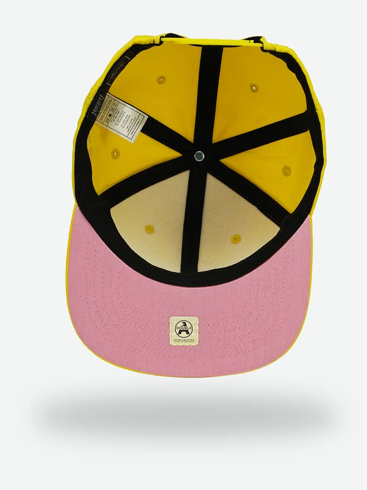 Yellow Blank Snapback for wholesale by DoubleAA USA