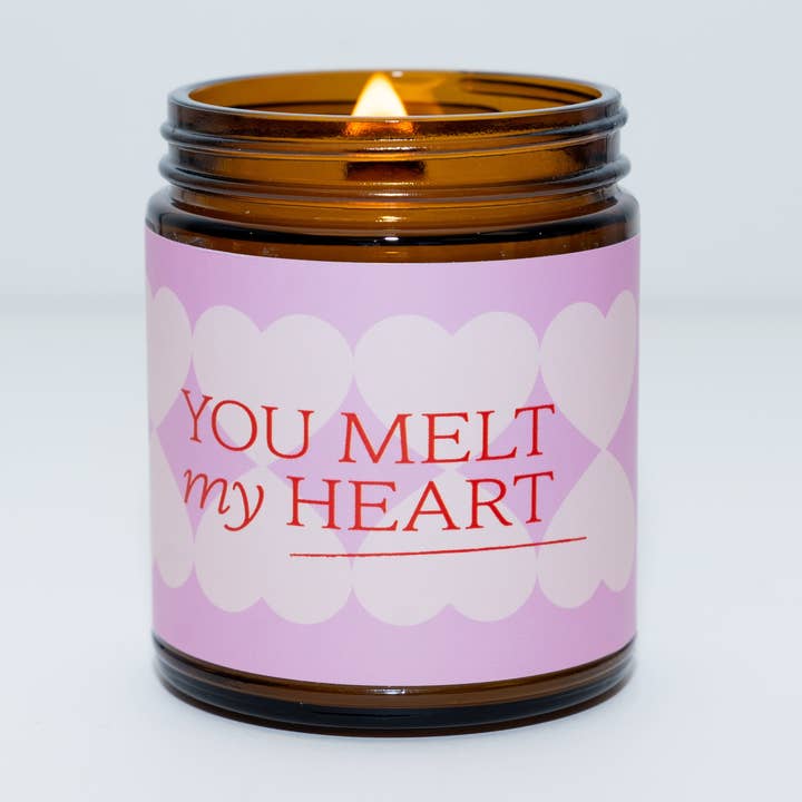 Melt My Heart Beeswax & Essential Oil Celebrate Jar Candle for wholesale by Fontana Candle Co.