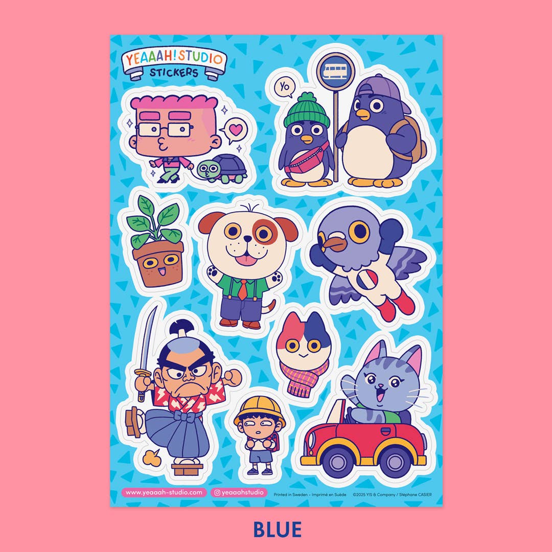 Yeaaah! Studio - Wholesale Sticker - Sticker sheets: 5 different versions to choose from7