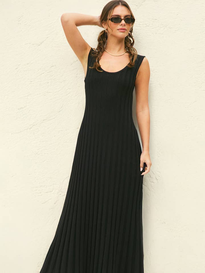 Ribbed Knit Sleeveless Dress for wholesale by ILLA ILLA
