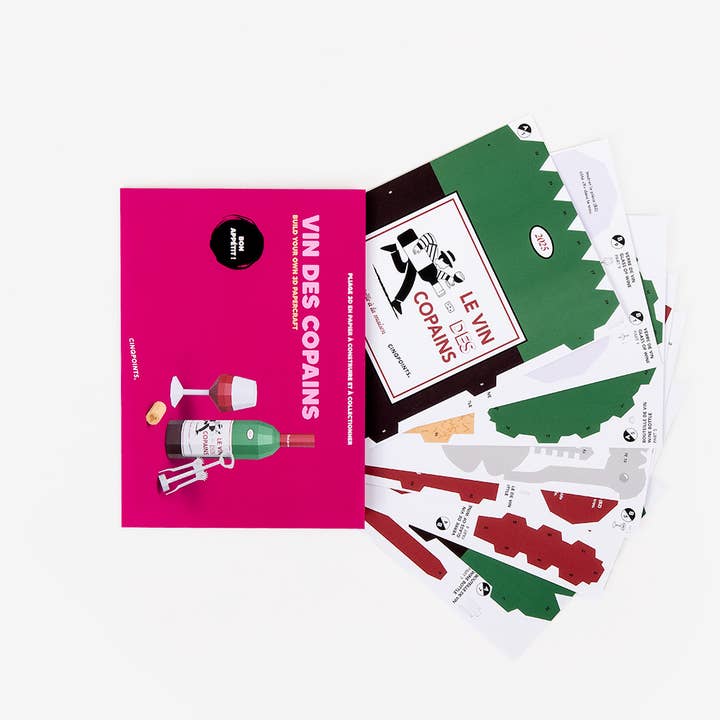 Cinqpoints - Wholesale DIY Craft Kit - New Papercraft Bottle of Wine Christmas Gift1