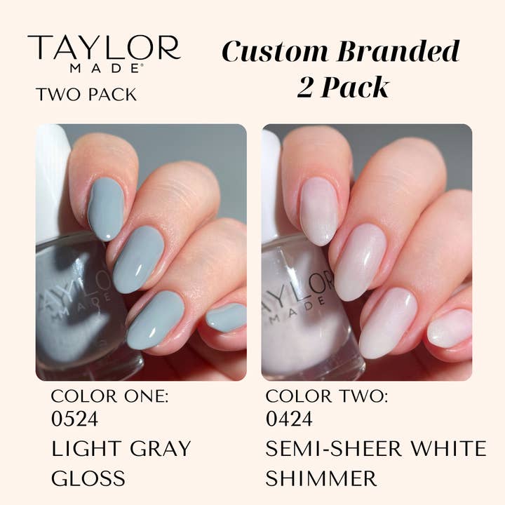 Taylor Made Polish - Vendita all'ingrosso Smalto per unghie - Smalto per unghie personalizzato: confezione da 2 a lunga tenuta + vegano + non tossico55