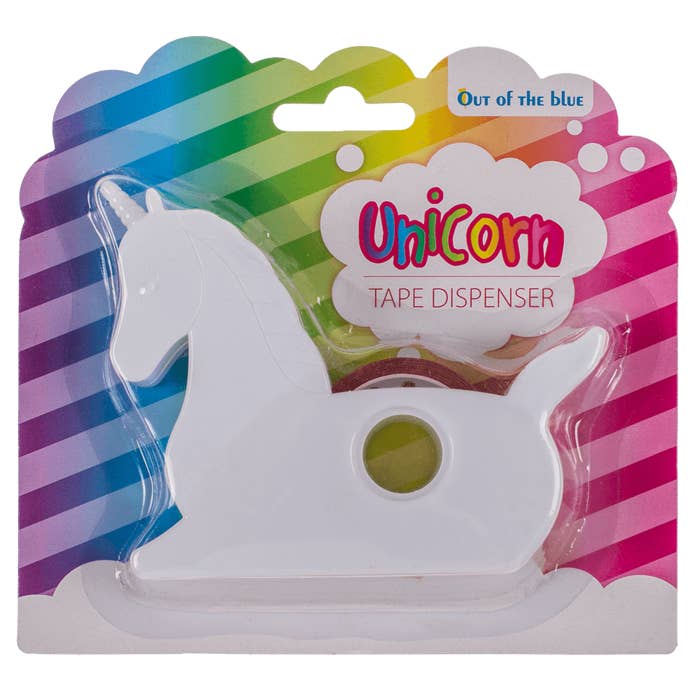 Out of the blue KG - Wholesale Tape Dispenser - Unicorn Tape Dispenser, with Rainbow tape,1